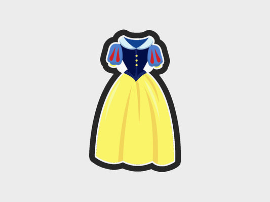 Princess Dresses Snow White Inspired Cookie Cutter Files