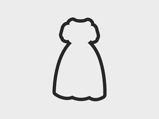 Princess Dresses Snow White Inspired Cookie Cutter Files