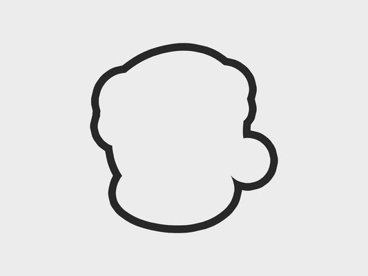 Christmas Faces Teddy Bear Cookie Cutter Files