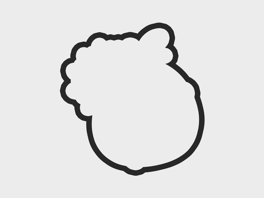 Thanksgiving Turkey Faces Flower Cookie Cutter Files