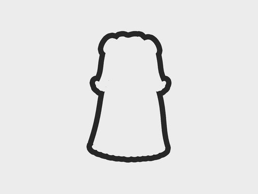 Princess Dresses Rapunzel Inspired Cookie Cutter Files
