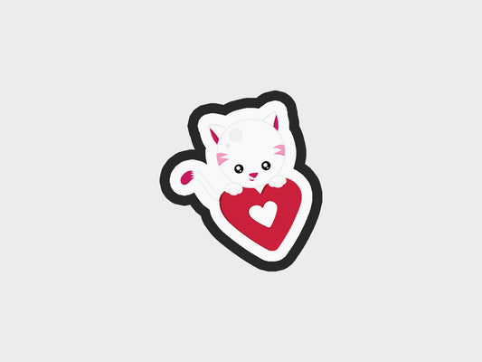 Valentine Animals Cat Cookie Cutter Files