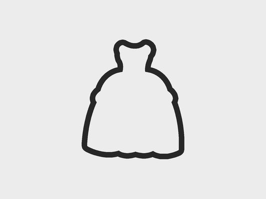 Princess Dresses Cinderella Inspired Cookie Cutter Files