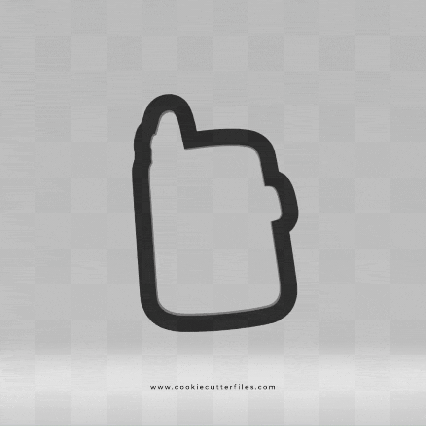 Police Kids Walkie Cookie Cutter Files 