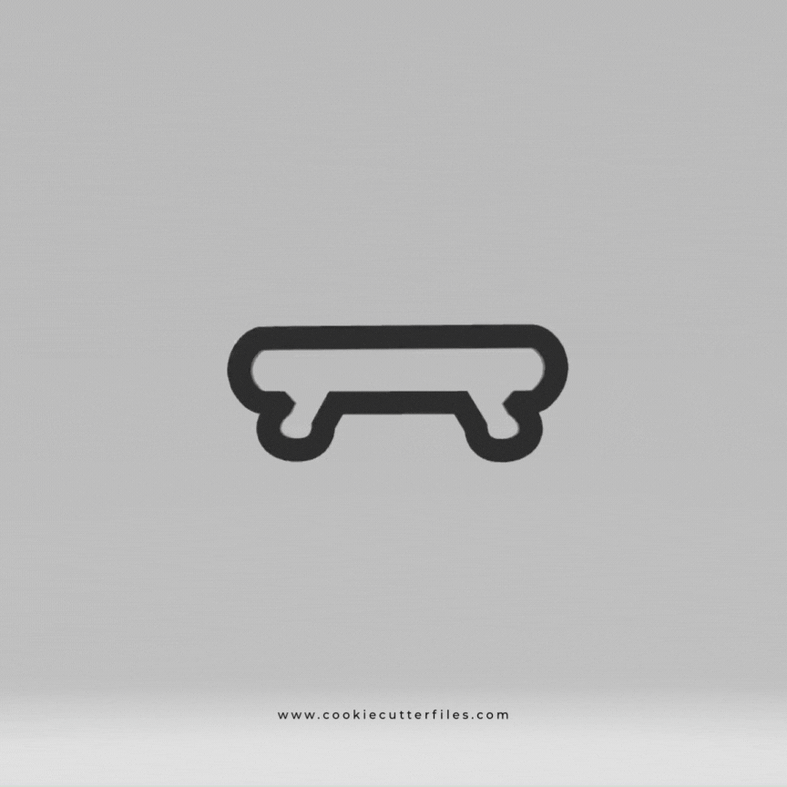 Gymnast Girl Beam Cookie Cutter Files