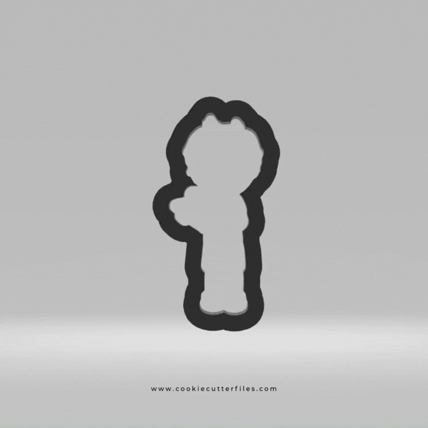 Water Play Fun Boy Water Gun 02 Cookie Cutter Files