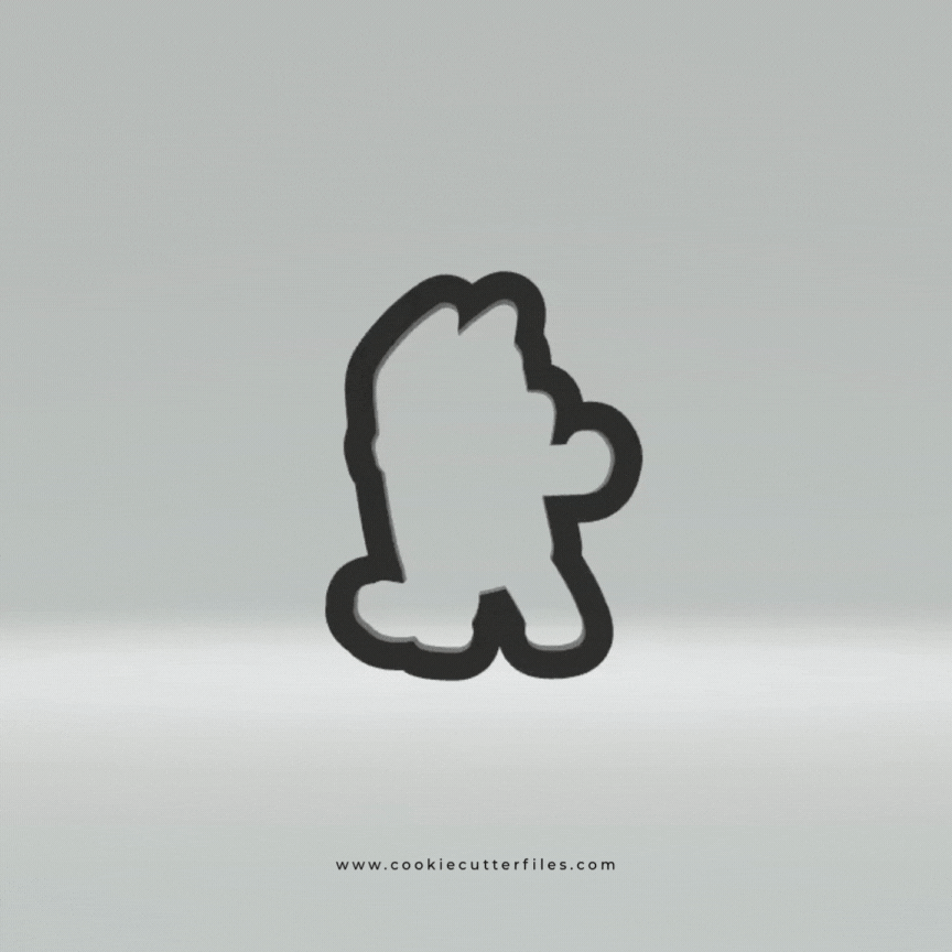 Blue Heeler Dog Inspired Cookie Cutter Files