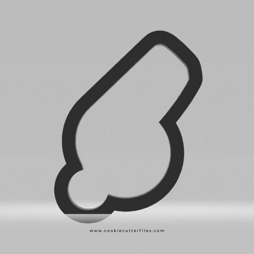 Super Bowl Party Whistle Cookie Cutter Files