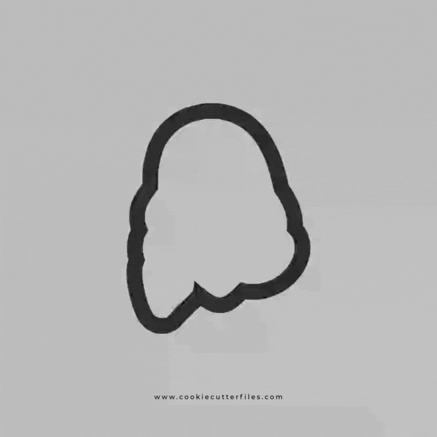 Mystery Dog Crew Inspired Daphne Cookie Cutter Files