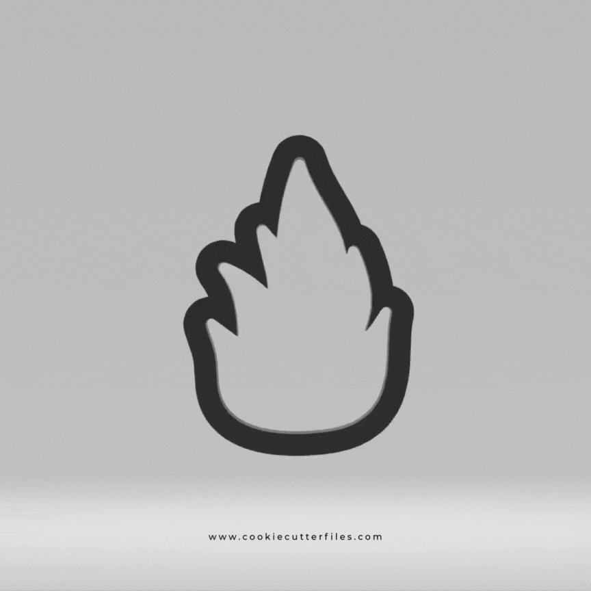 Monster Trucks Flame Cookie Cutter Files