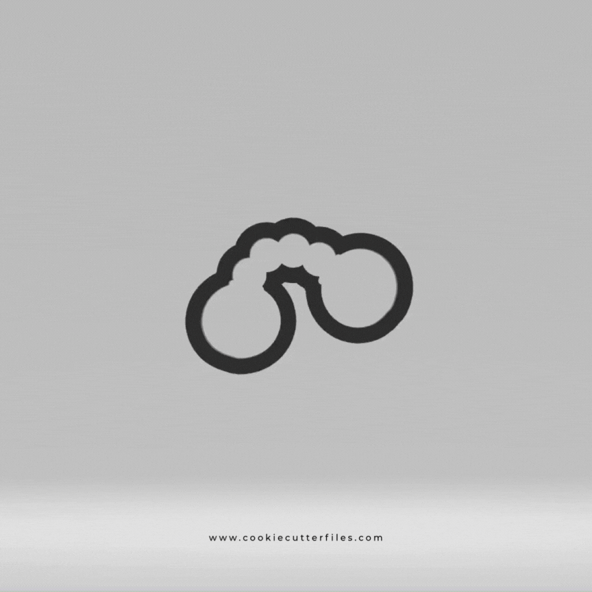 Police Kids Handcuffs Cookie Cutter Files