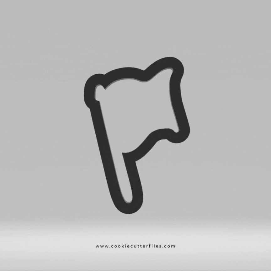 Monster Trucks Flag Cookie Cutter Files
