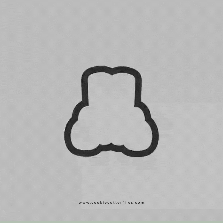 Christmas Feet Cookie Cutter Files