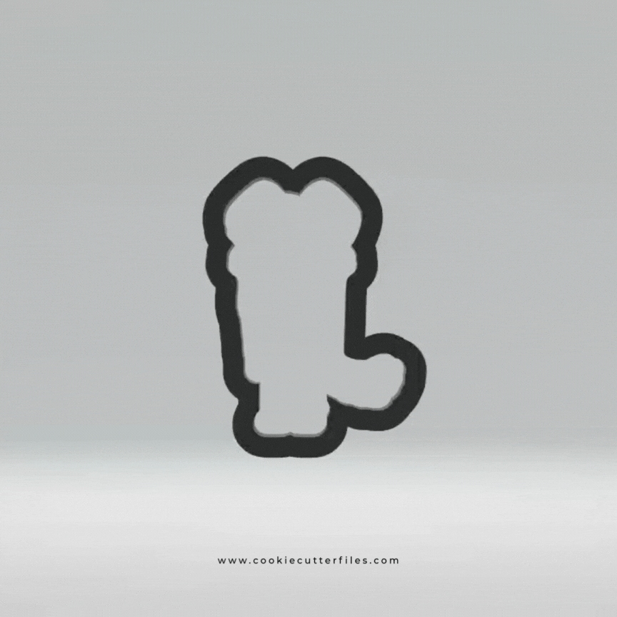 Blue Heeler Dog Inspired Cookie Cutter Files