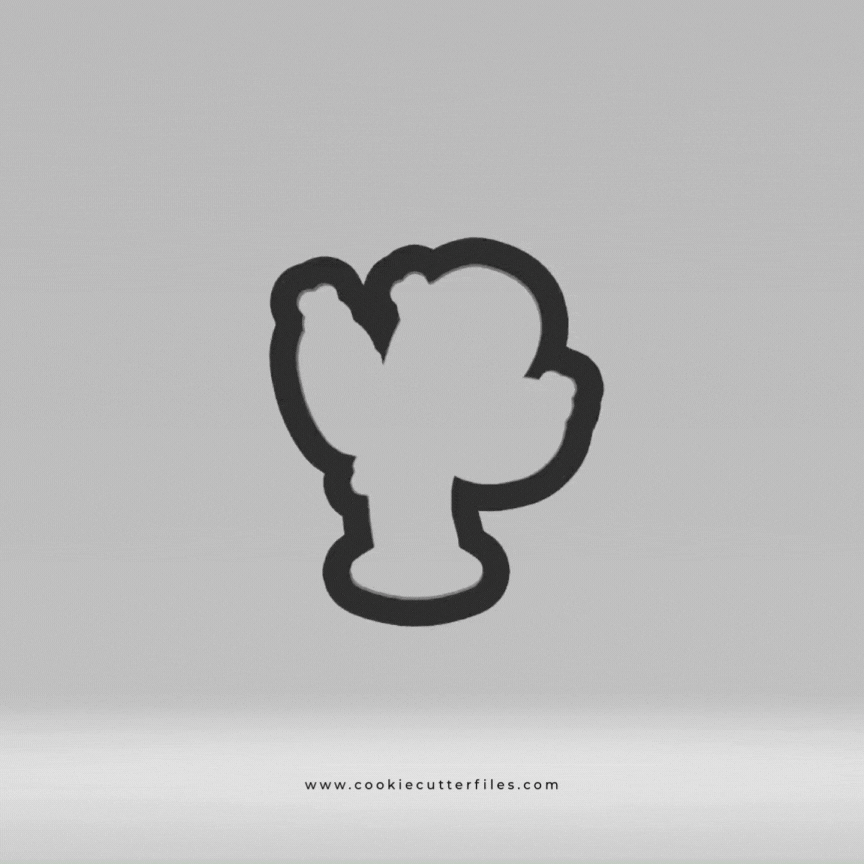 Cinco De Mayo Fiesta Cactus Cookie Cutter Files