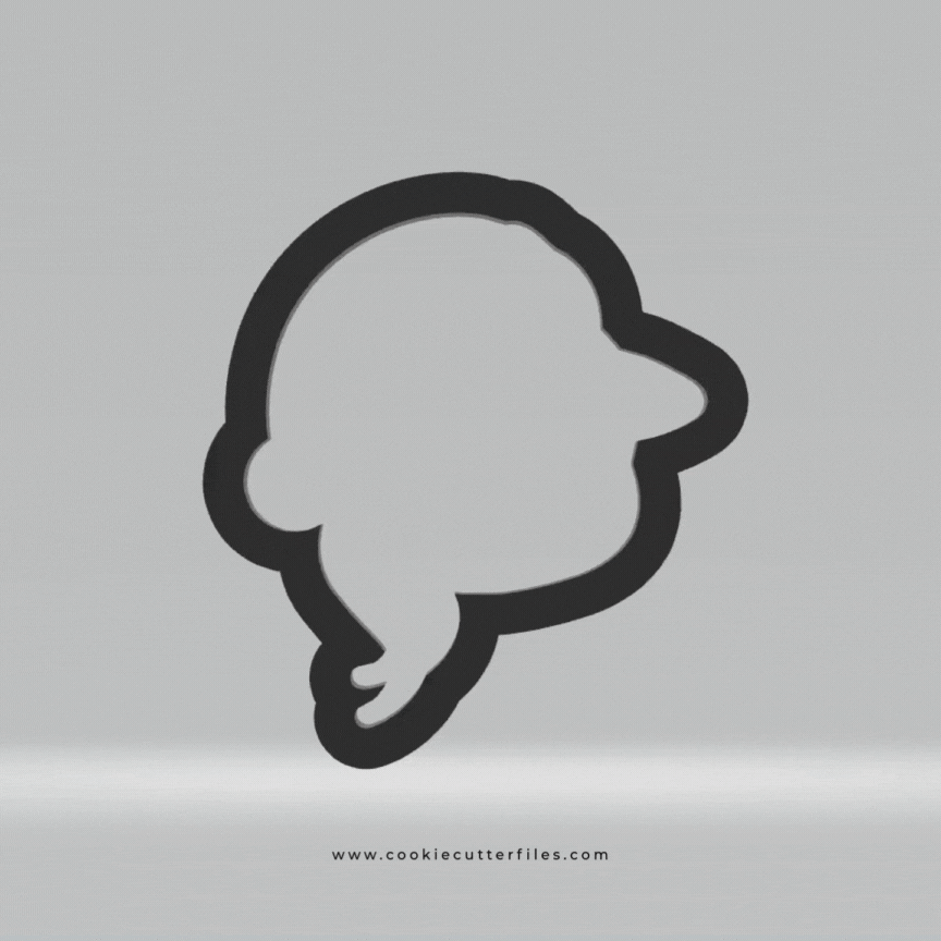 Animal Faces Santa Edition Horse Cookie Cutter Files