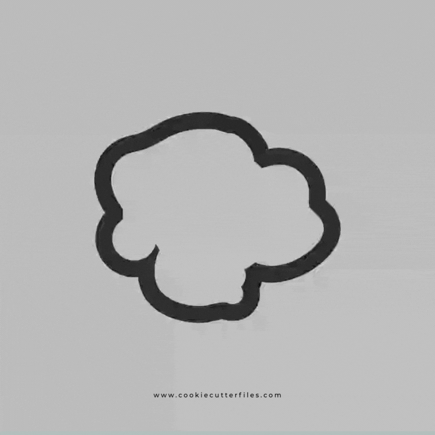 Animal Faces Santa Edition Elephant Cookie Cutter Files