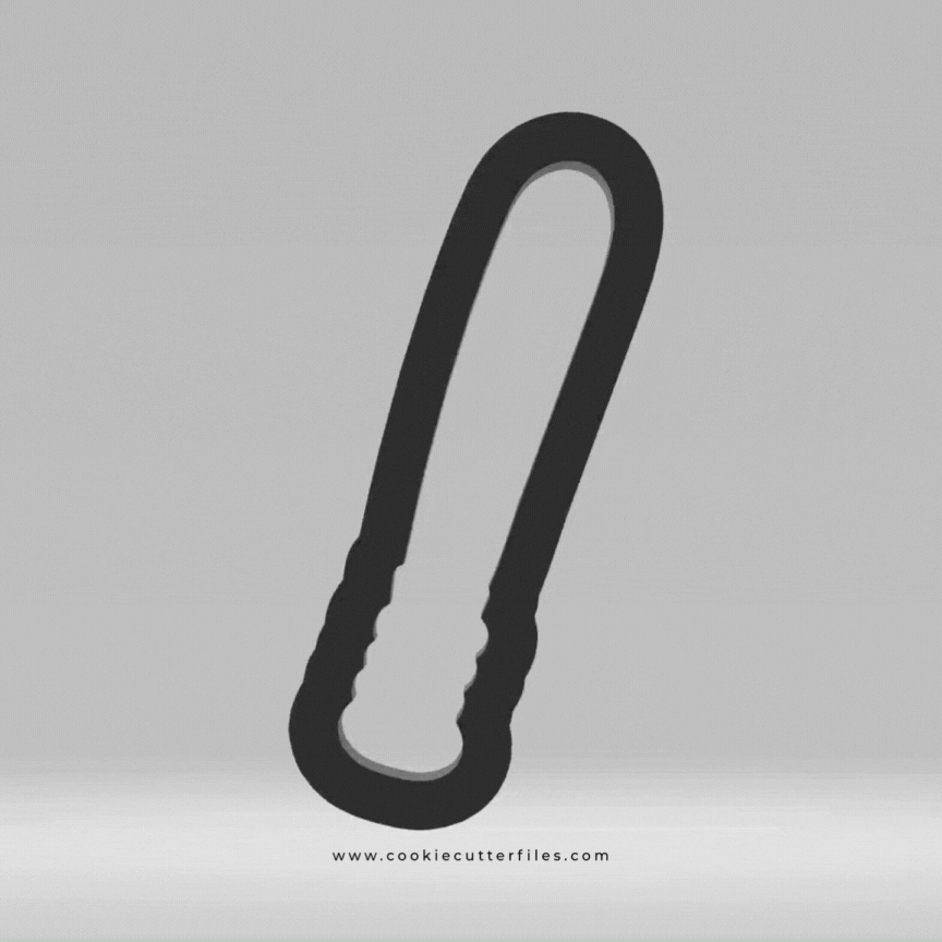 Police Kids Baton Cookie Cutter Files