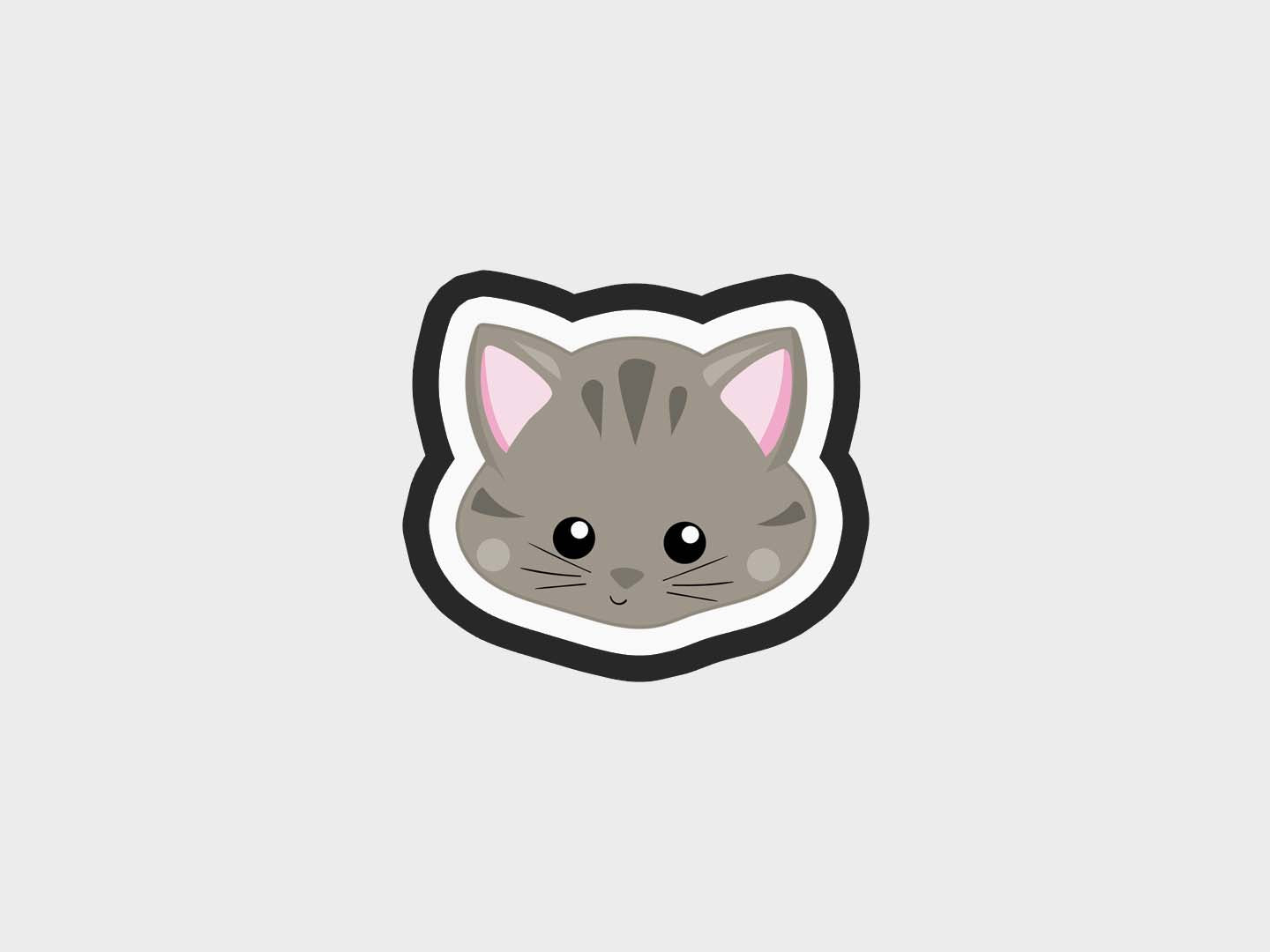 Animal Faces Cat Cookie Cutter Files