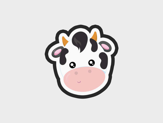 Animal Faces Cow Cookie Cutter Files