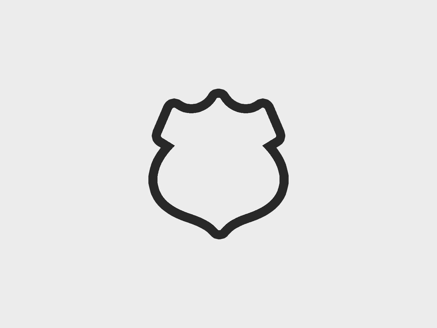 Police Kids Badge Cookie Cutter Files