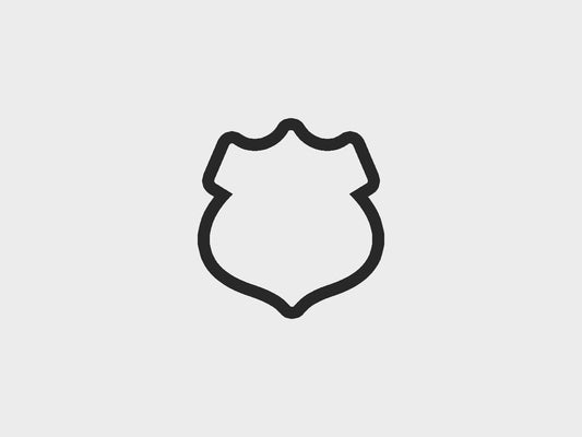 Police Kids Badge Cookie Cutter Files