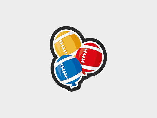 Super Bowl Party Balloon Footballs Cookie Cutter Files