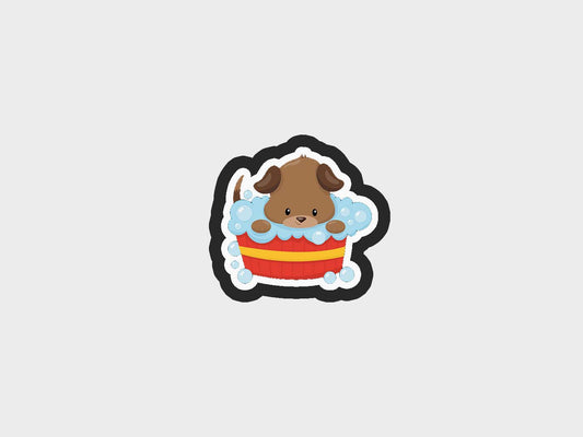 Puppy Dog Bath Cookie Cutter Files