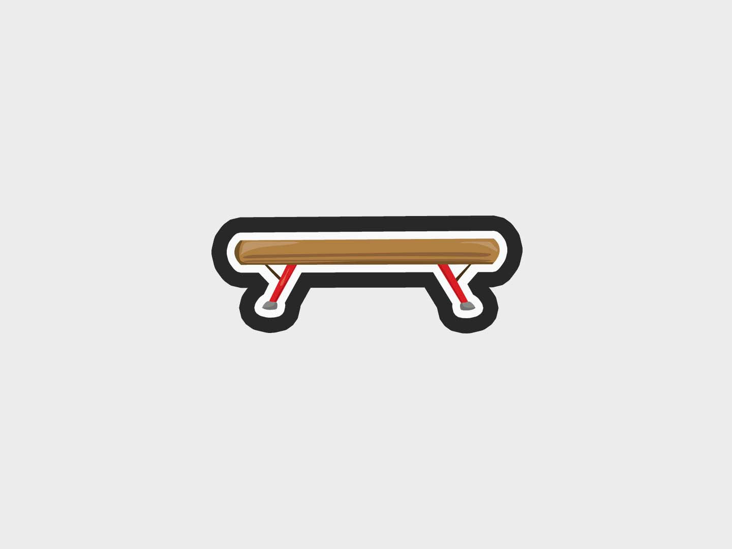 Gymnast Girl Beam Cookie Cutter Files