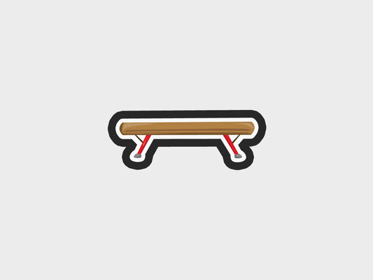 Gymnast Girl Beam Cookie Cutter Files