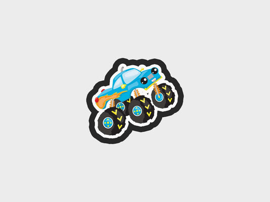 Monster Trucks Blue Cookie Cutter Files