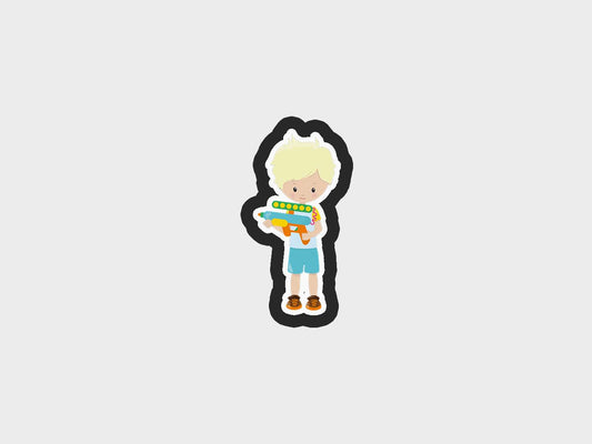 Water Play Fun Boy Water Gun 02 Cookie Cutter Files
