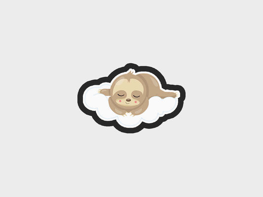 Sweet Dreams Baby Sloth Cloud Sleep Cookie Cutter Files