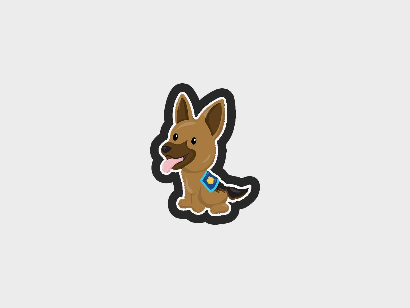 Police Kids Dog Cookie Cutter Files