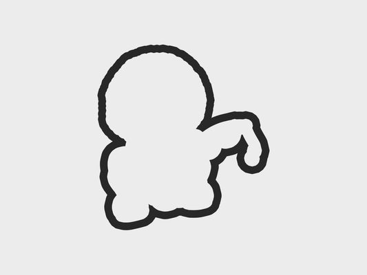 Eskimo Kids Boy Sitting Fishing Cookie Cutter Files