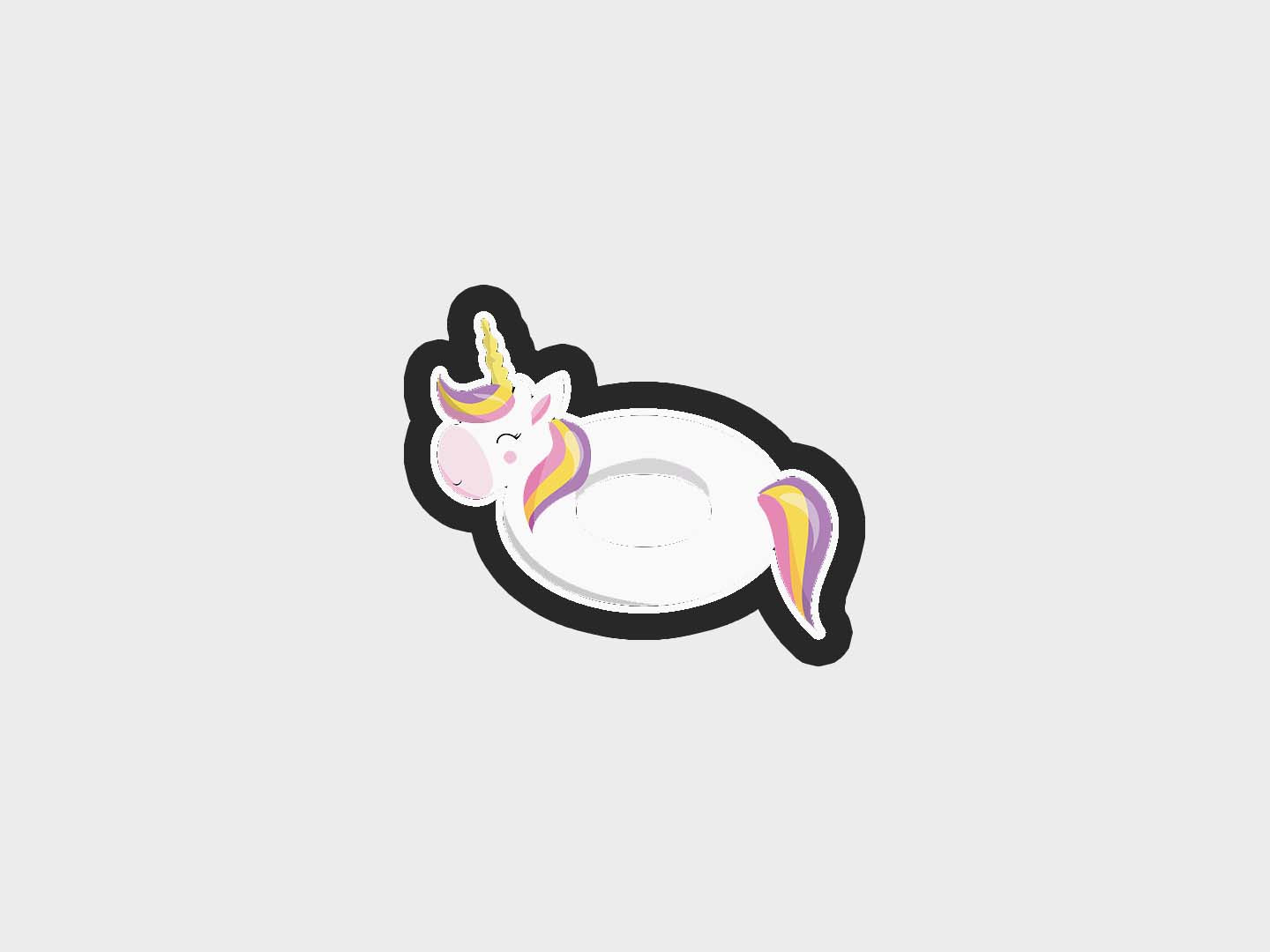 Unicorn Pool Party Float Cookie Cutter Files