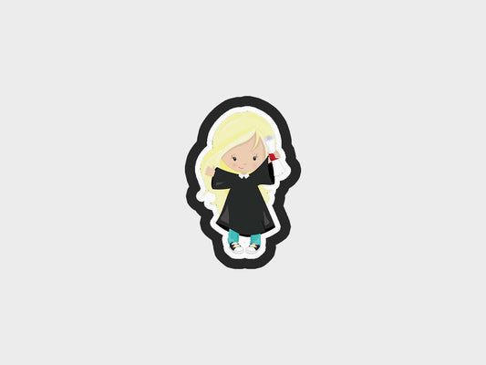 Grad Kids Girl Diploma Cookie Cutter Files