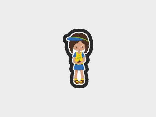 Earth Day Hero Girl Standing Cookie Cutter Files