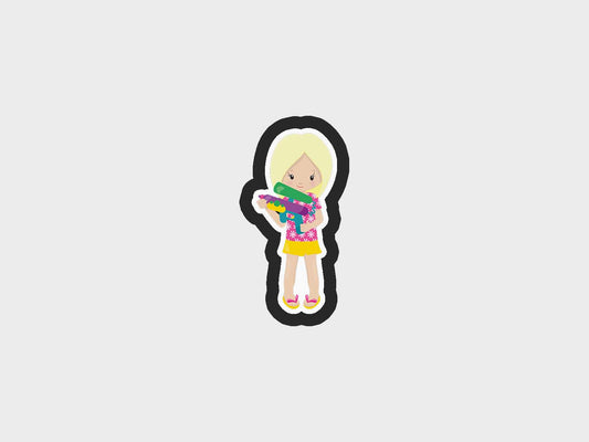 Water Play Fun Girl Water Gun 02 Cookie Cutter Files