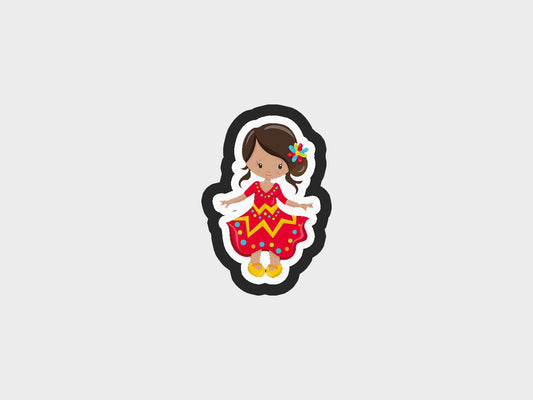 Cinco De Mayo Fiesta Girl Cookie Cutter Files