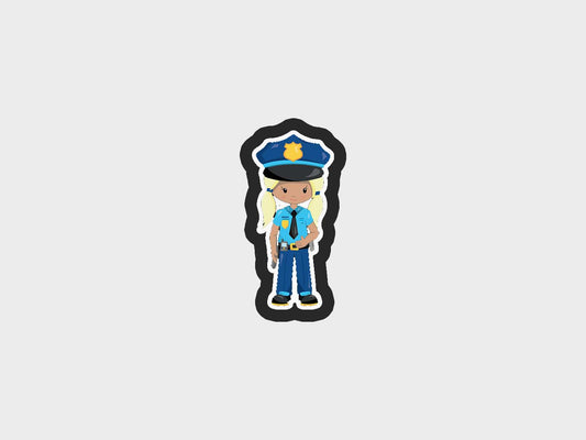 Police Kids Girl Cookie Cutter Files