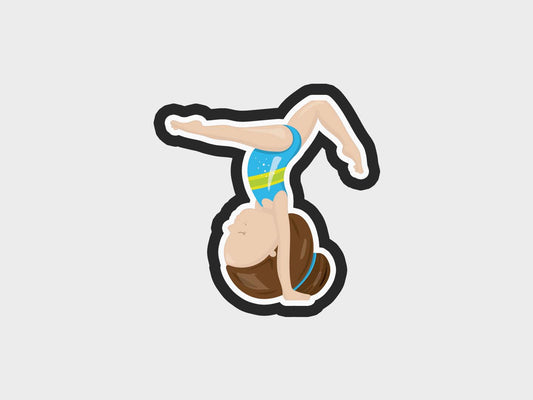 Gymnast Girl Handstand Cookie Cutter Files