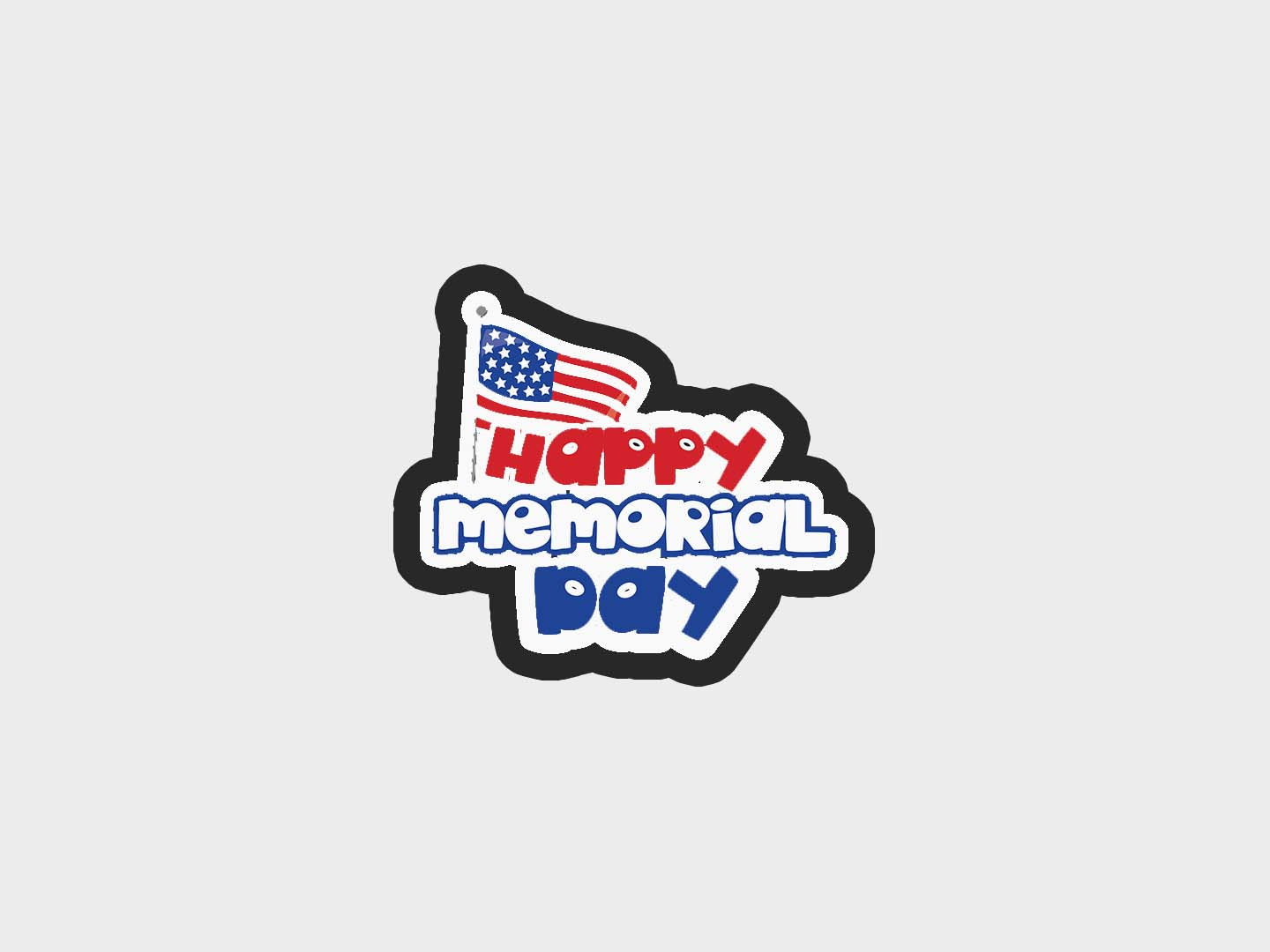 Memorial Day Happy Memorial Flag Cookie Cutter Files