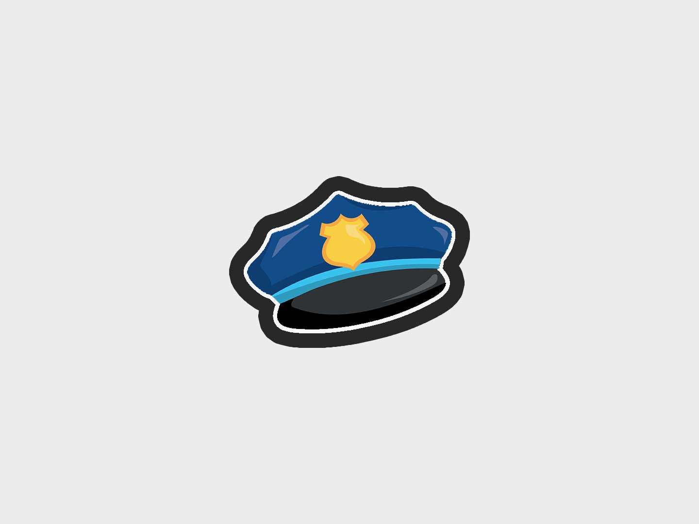 Police Kids Hat Cookie Cutter Files