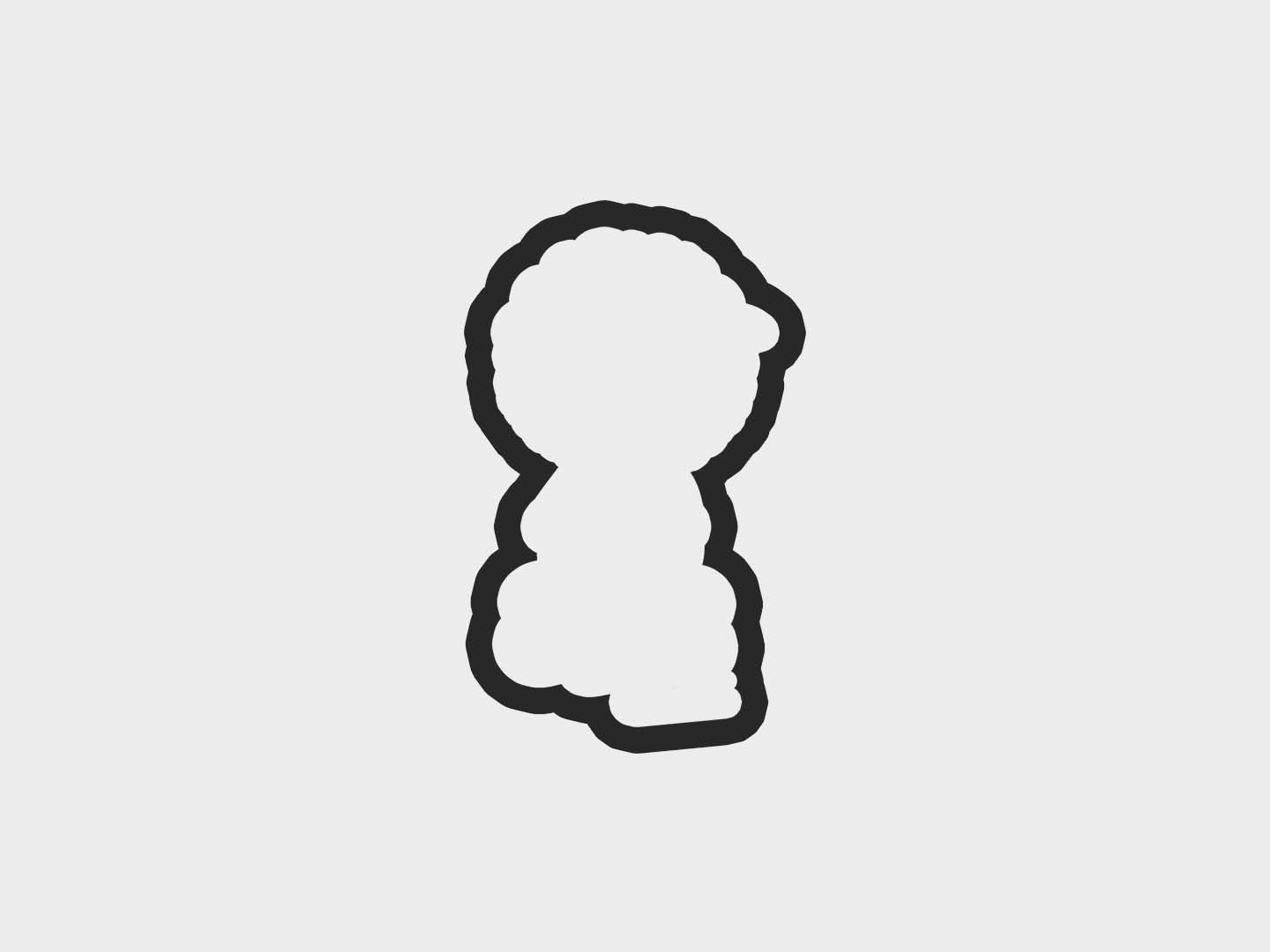 Knitting Girl Holding Yarn Cookie Cutter Files