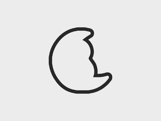 Sweet Dreams Baby Sloth Moon Snuggle Cookie Cutter Files