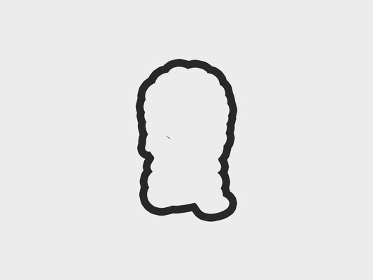 Knitting Girl Scraf Cookie Cutter Files