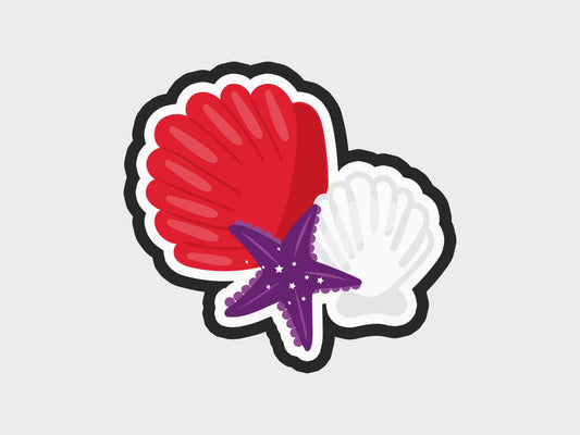 Vampire Mermaid Shells Cookie Cutter Files