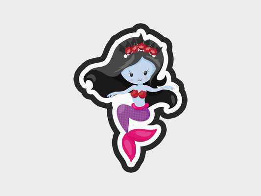 Vampire Mermaid Sit Cookie Cutter Files