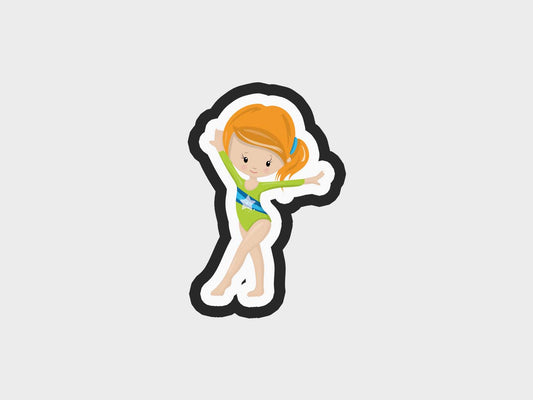 Gymnast Girl Stand Cookie Cutter Files